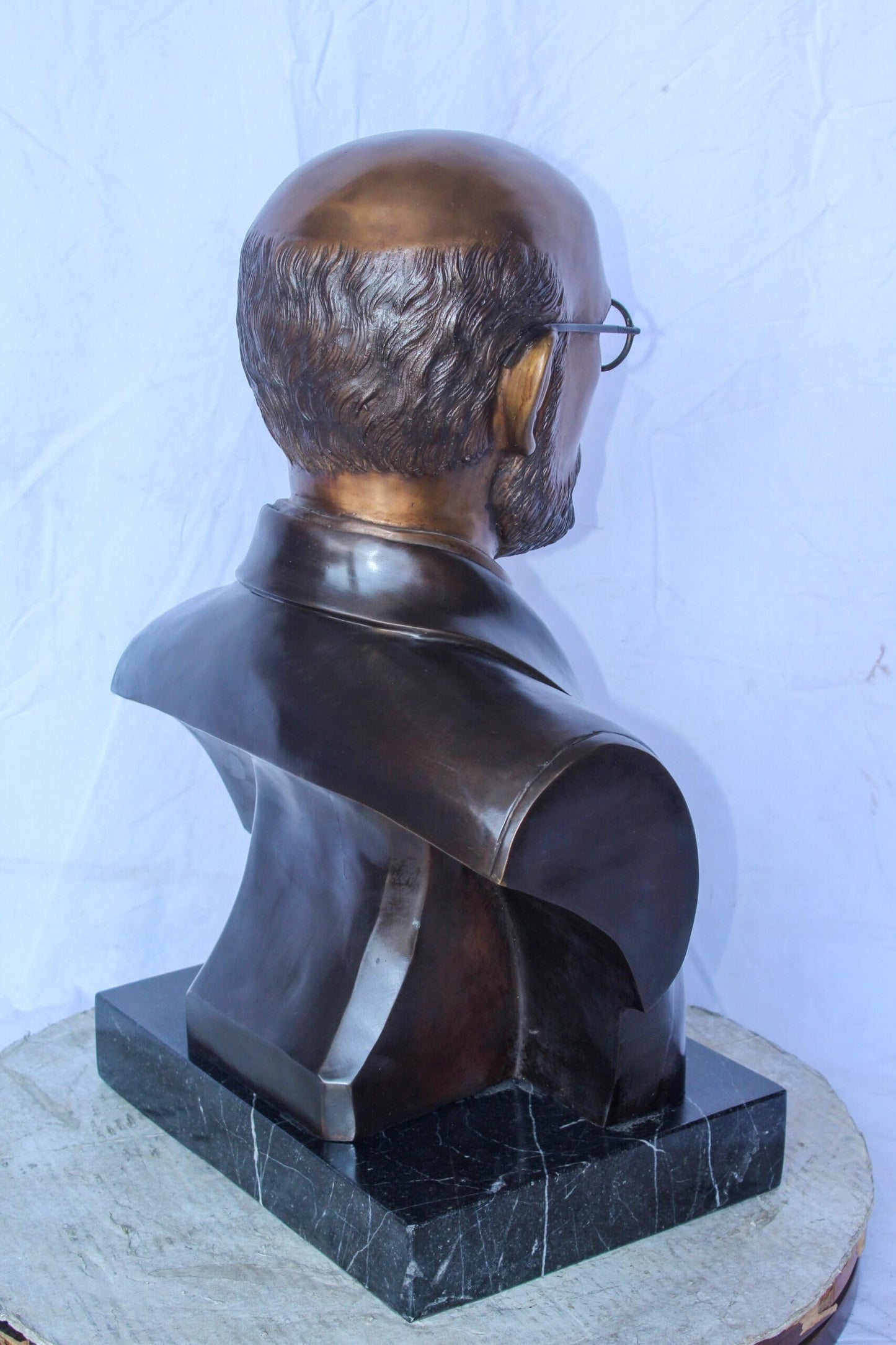 Janusz Korczak Bronze Statue, The Holocaust Hero Tribute 15" x 11" x 25"H