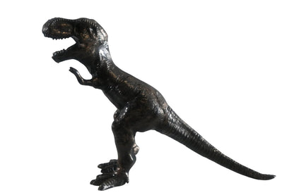 Cast Aluminum Tyrannosaurus Rex Statue Bronze Finish Art 16"x5"x13"H