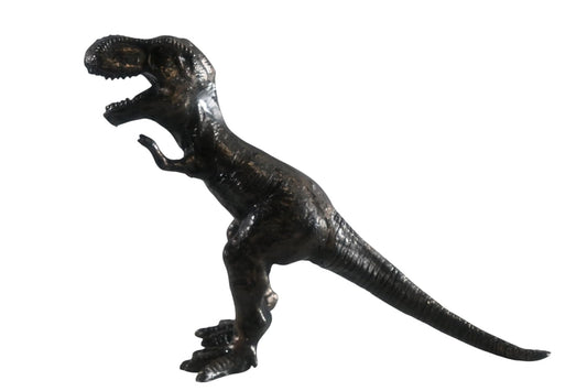 Cast Aluminum Tyrannosaurus Rex Statue Bronze Finish Art 16"x5"x13"H