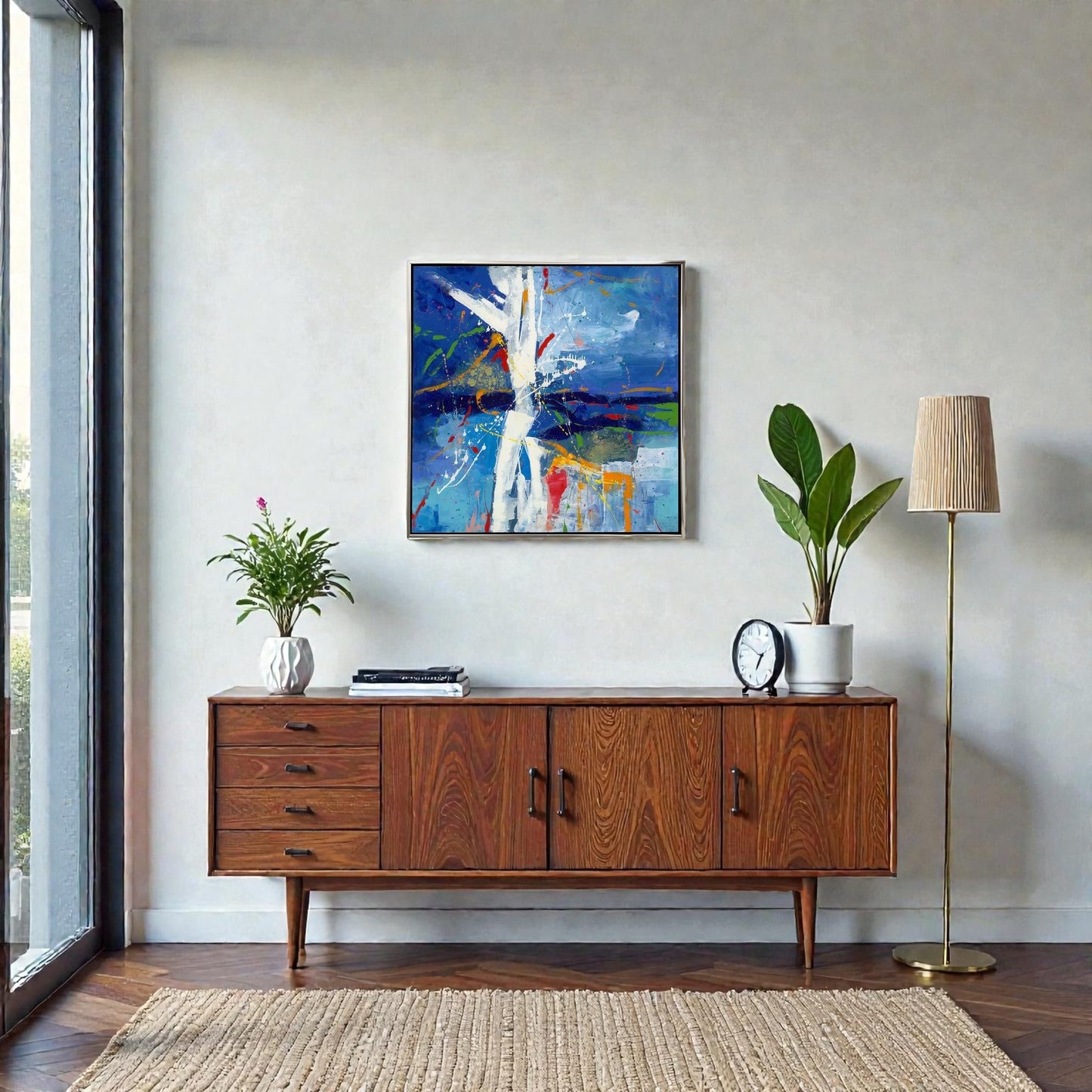 NIFAO Limited Edition First Light by Azarin Abstract 39"x39"