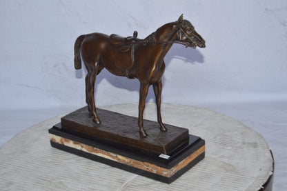 Horse Statue, Jules Moigniez Replica - Size: 14"L x 6"W x 12"H.