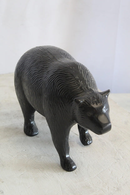 Aluminum Small Bear Sculpture, Majesty for Your Space 11" x 4" x 7"H
