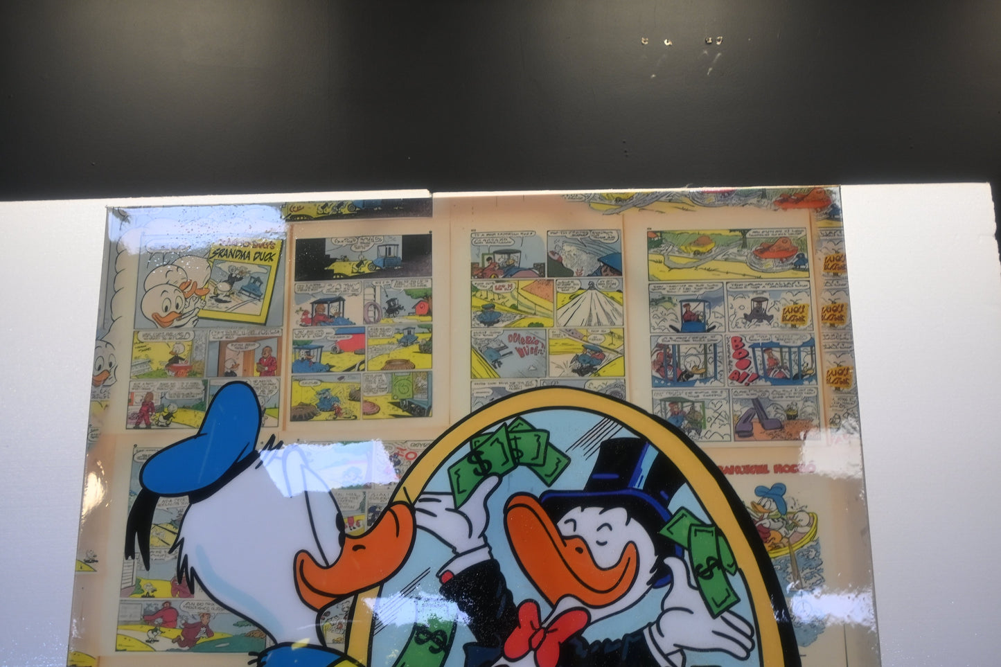 Dream Big Wealthy Duck Reflection Pop Art Canvas 40"x60"