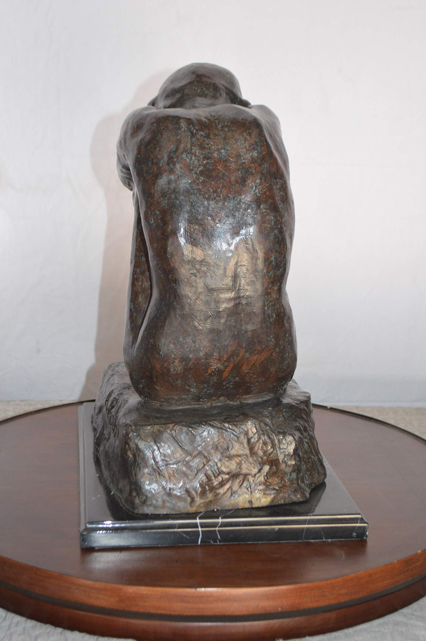 The Despair Rodin Replica Bronze Statue -  Size: 12"L x 11"W x 19"H.