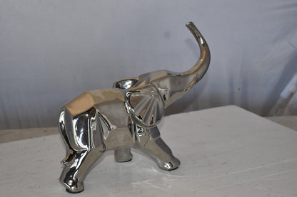 Modern Art Ceramic Elephant Statue Size: 15" x 14" x 10"H