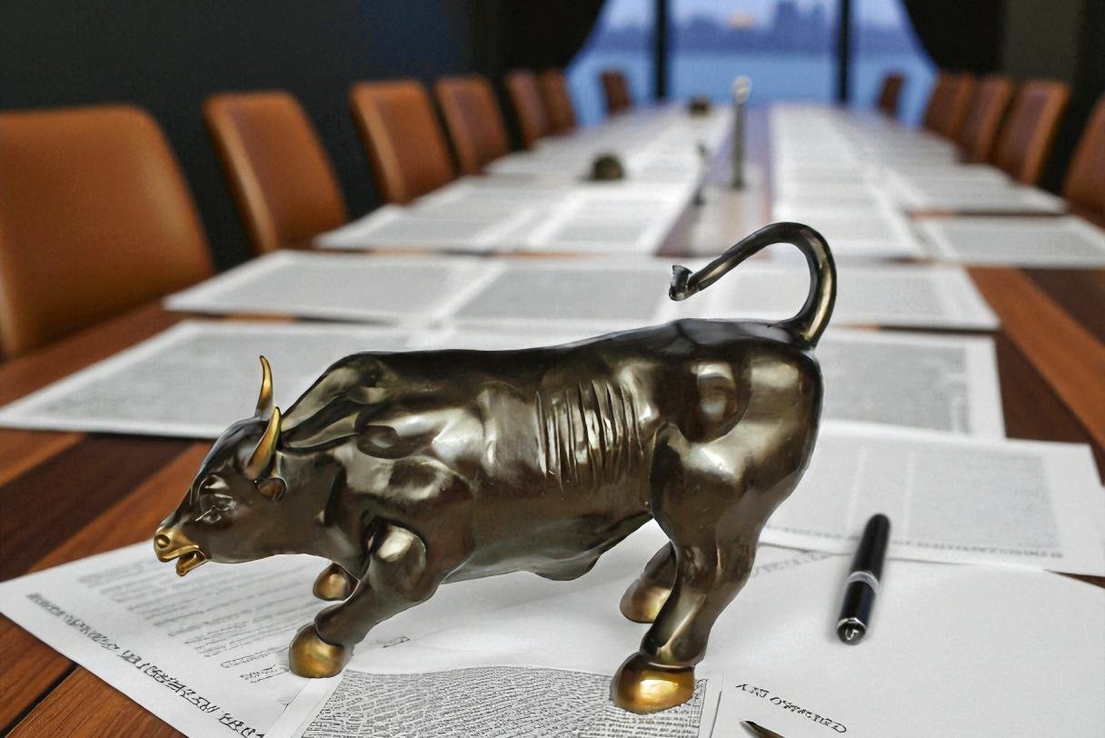 Nifao Wall Street Bull Bronze Statue – Handcrafted Lost Wax Casting – Powerful Charging Bull Symbol of Strength, Wealth & Market Success – Office, Business, and Home Décor – 32" x 16" x 21"H