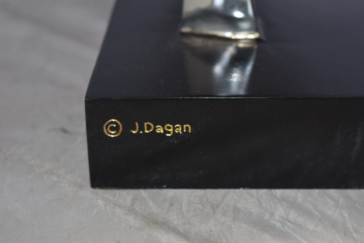 Modern Textiled Ferrari Horse Silver Finish Bronze Statue Size: 30" x 11" x 38"H