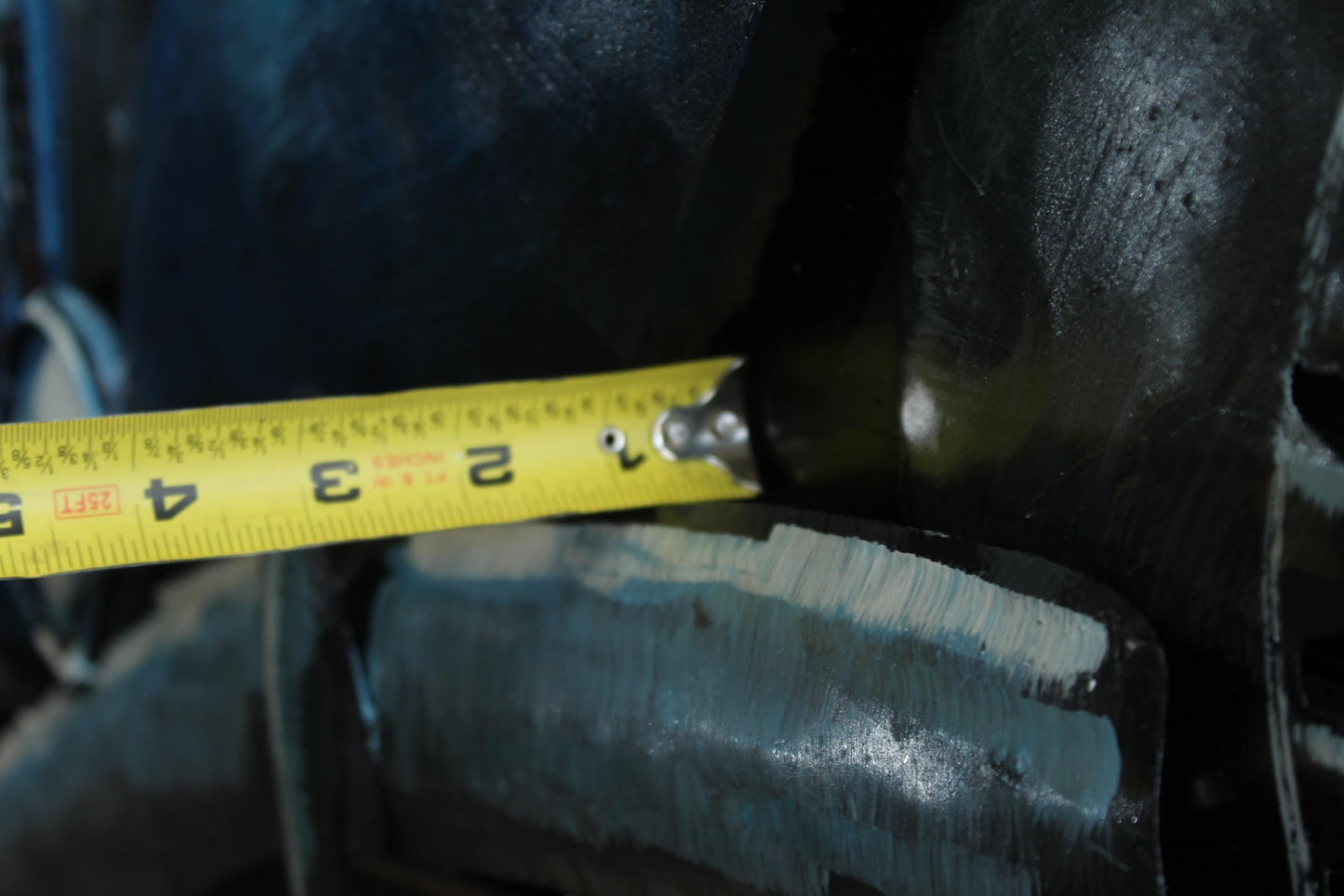 NIFAO 1930s Ford Coupe Inspired Blue Car 3D Metal Wall Art on Wood 79" x 2" x 40"H