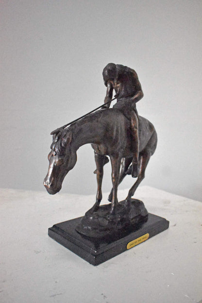 James Fraser Replica End of the Trail Bronze Statue - Size: 15"L x 6"W x 15"H.