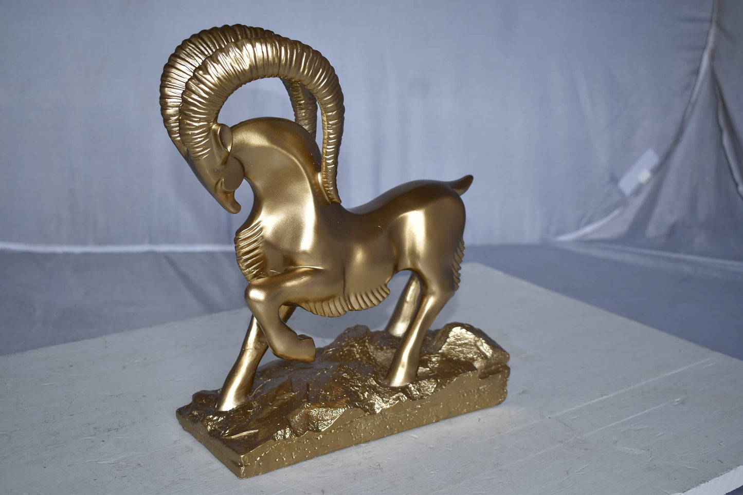 Royal Gazelle Statue Made of Resin - Gold Size: 11" x 5" x 13"H