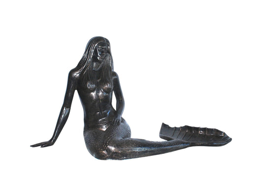 NIFAO Large Aluminum Mermaid Statue Sculpture Ocean Decor 64"x32"x34"H