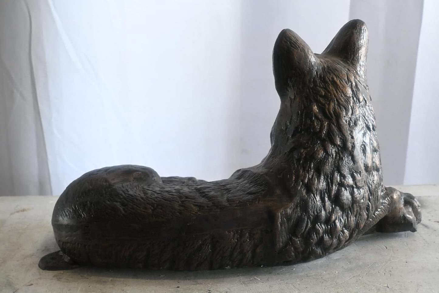 Loyal Resting German Shepherd Handcrafted Aluminum Decor 25"x12"x15"H