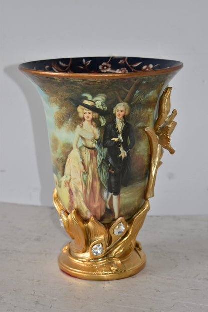 Mr and Mrs William Hallett Replica Resin Vase Size: 10" x 10" x 13"H