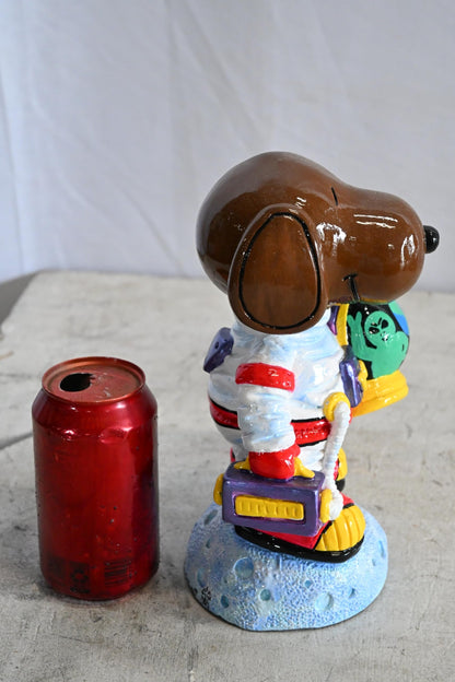 Snoopy Astronaut Ceramic Figurine Statue Andres Mendez 6"x5"x9"H