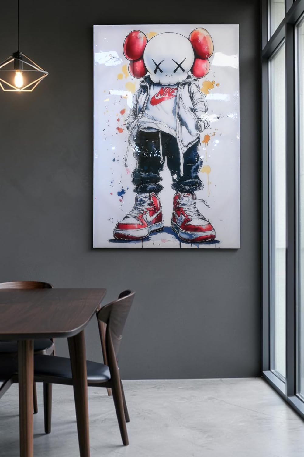 Skull Character Streetwear Sneaker Pop Art Canvas 40"x60"