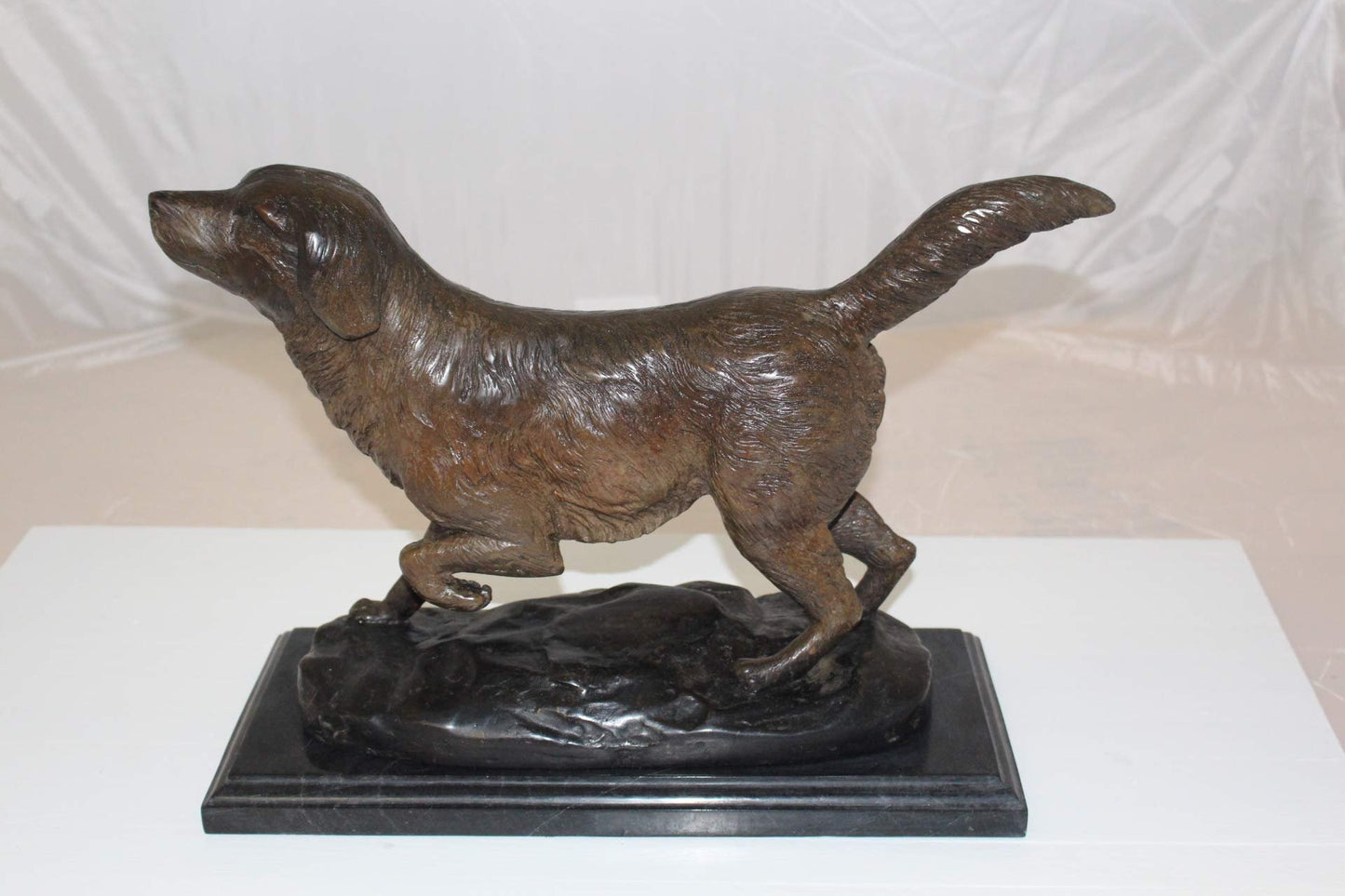 20" Labrador Dog Bronze Statue