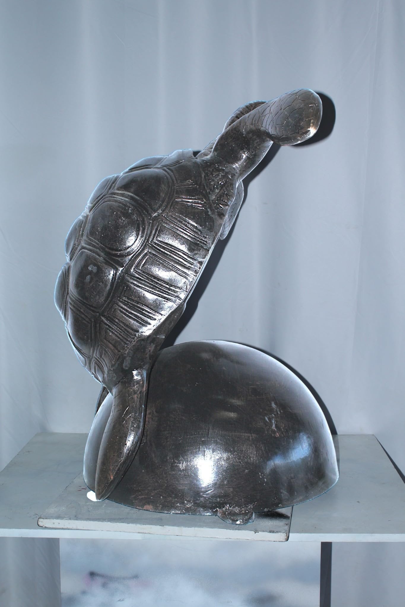 Large Aluminum Sea Turtle Statue Sculpture Decor 33"x24"x36"H