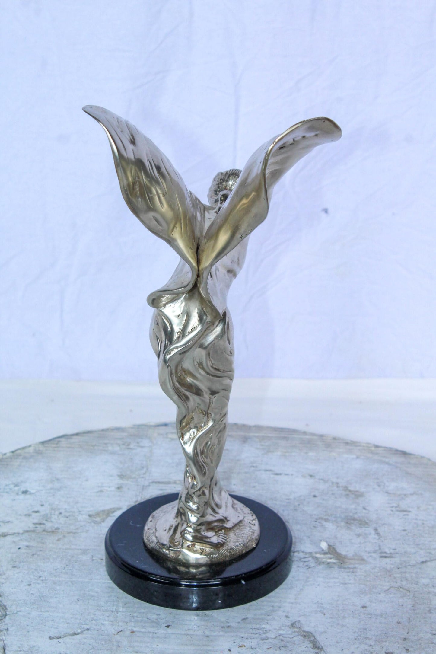 Spirit of Ecstasy Rolls Royce Replica Bronze Statue 7" x 11" x 16"H