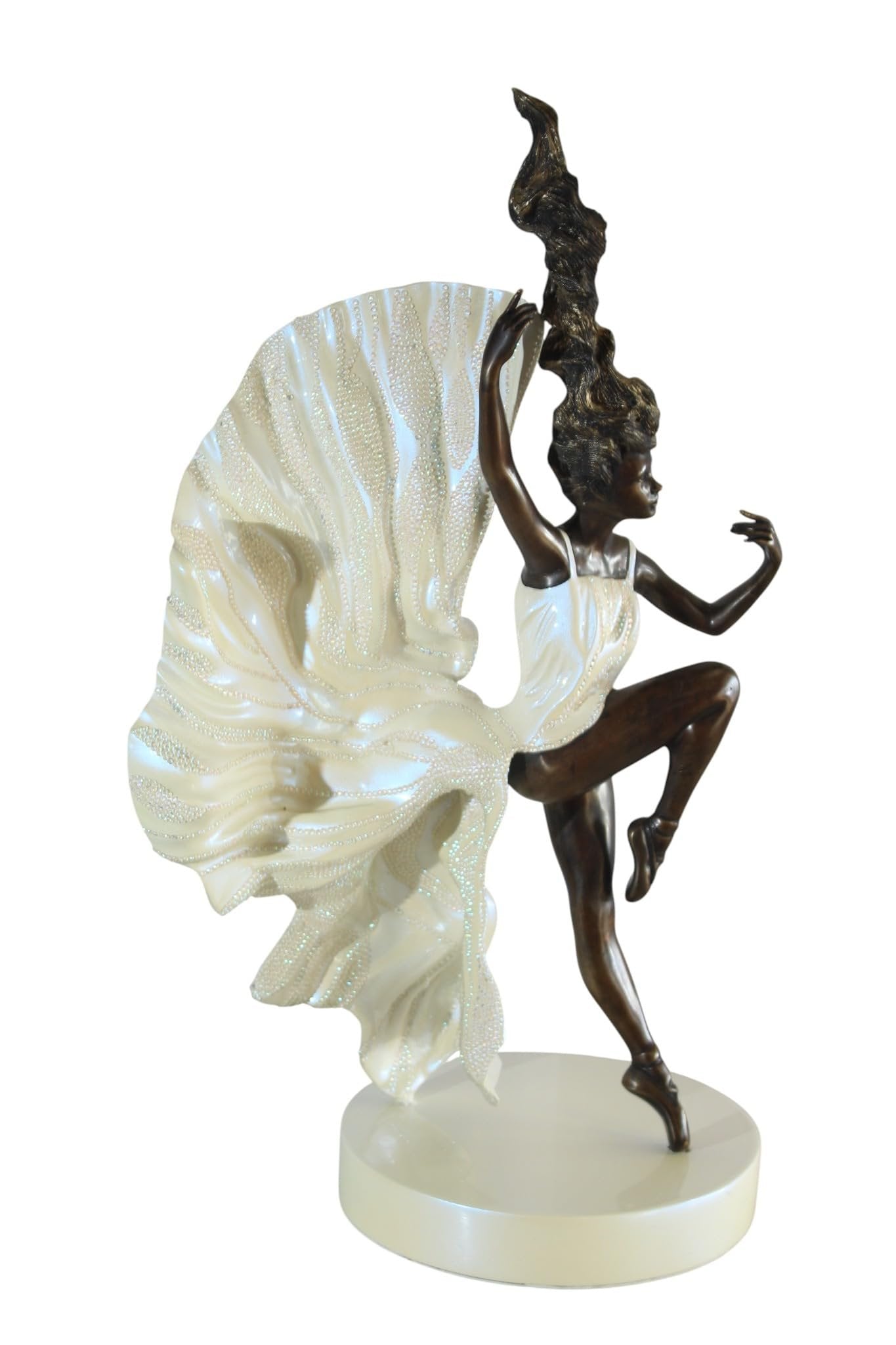 NIFAO Bronze Sculpture Suspension by Liliana Mendez Art Statue 13"x10"x25"H