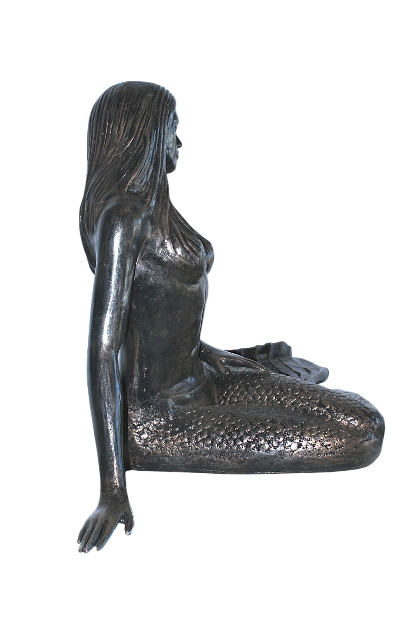 NIFAO Large Aluminum Mermaid Statue Sculpture Ocean Decor 64"x32"x34"H