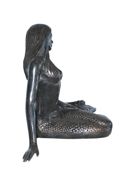 NIFAO Large Aluminum Mermaid Statue Sculpture Ocean Decor 64"x32"x34"H
