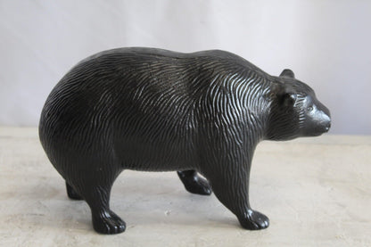 Aluminum Small Bear Sculpture, Majesty for Your Space 11" x 4" x 7"H
