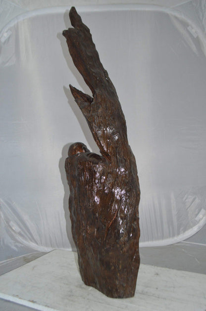 Wood Carved Buddha CC4 -  Size: 15"L x 10"W x 45"H.