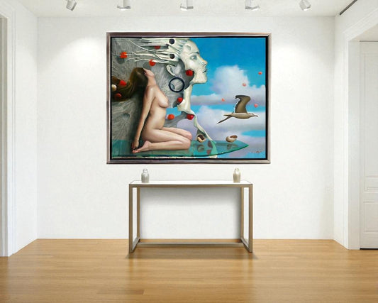 La Venus Cosmica, Nude Art, limited edition giclee by Nelson Calderon, 38x30