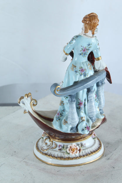 NIFAO Porcelain Courting Couple Figurine 11" x 10" x 16"H