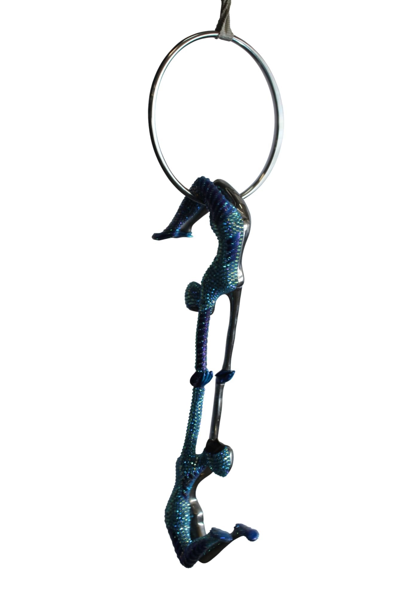 NIFAO Bronze Sculpture in The Ring of Light by Liliana Mendez 9"x9"x28"H