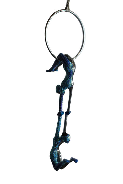 NIFAO Bronze Sculpture in The Ring of Light by Liliana Mendez 9"x9"x28"H
