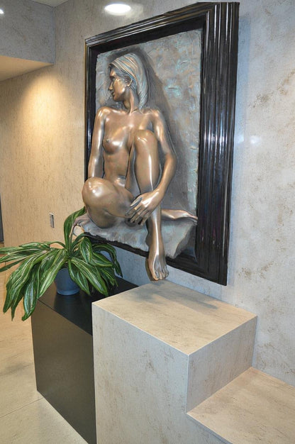 Bill mack Dimensional Adorned Bonded Bronze -  Size: 25"L x 37"W x 10"H.