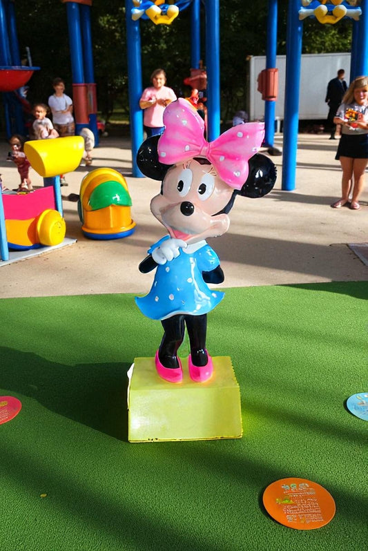 Large Cartoon Mouse Character Statue With Hands On Hips 22" x 29" x 70"H