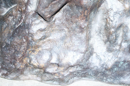 Life Size Bronze Rearing Horse Sculpture by J. Dagan 60" x 37" x 81"H