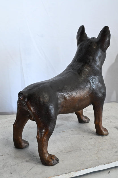 French Bulldog Bronze Statue Dog Figurine Sculpture 9"x20"x18"H