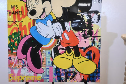 Cartoon Mice Love Pop Art Fashion Canvas 40"x60"