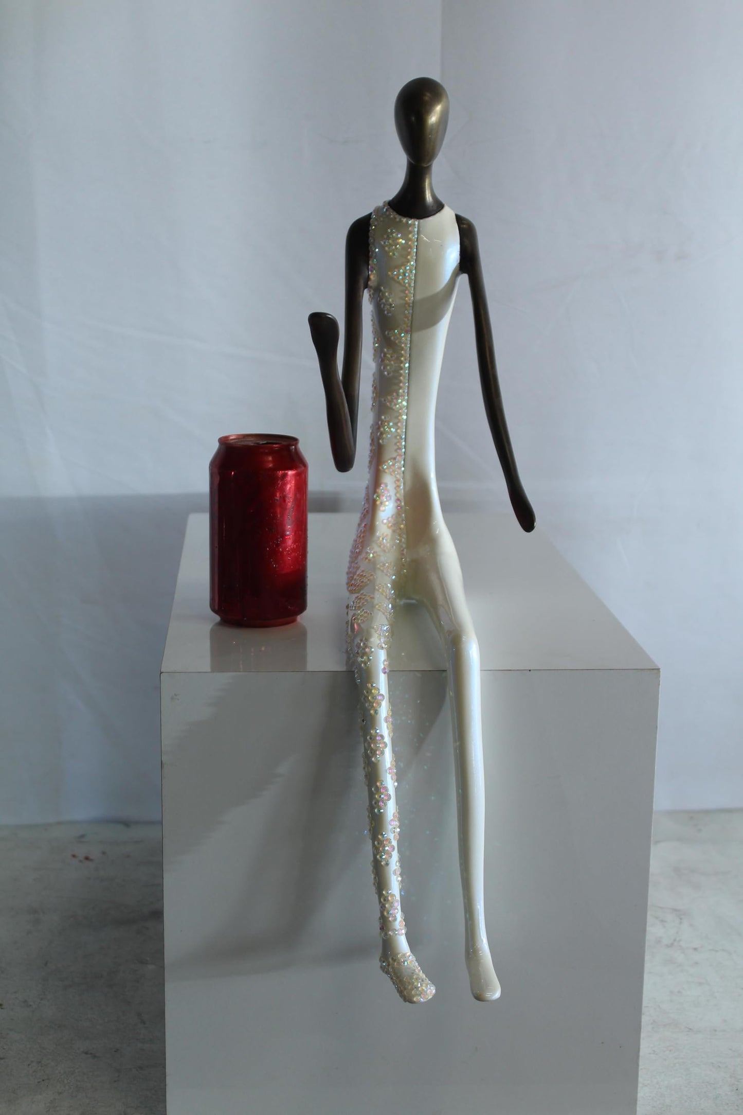 NIFAO Bronze Sculpture Fragments of Love by Liliana Mendez 10"x5"x20"H
