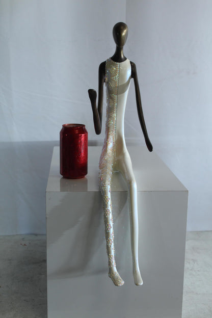 NIFAO Bronze Sculpture Fragments of Love by Liliana Mendez 10"x5"x20"H