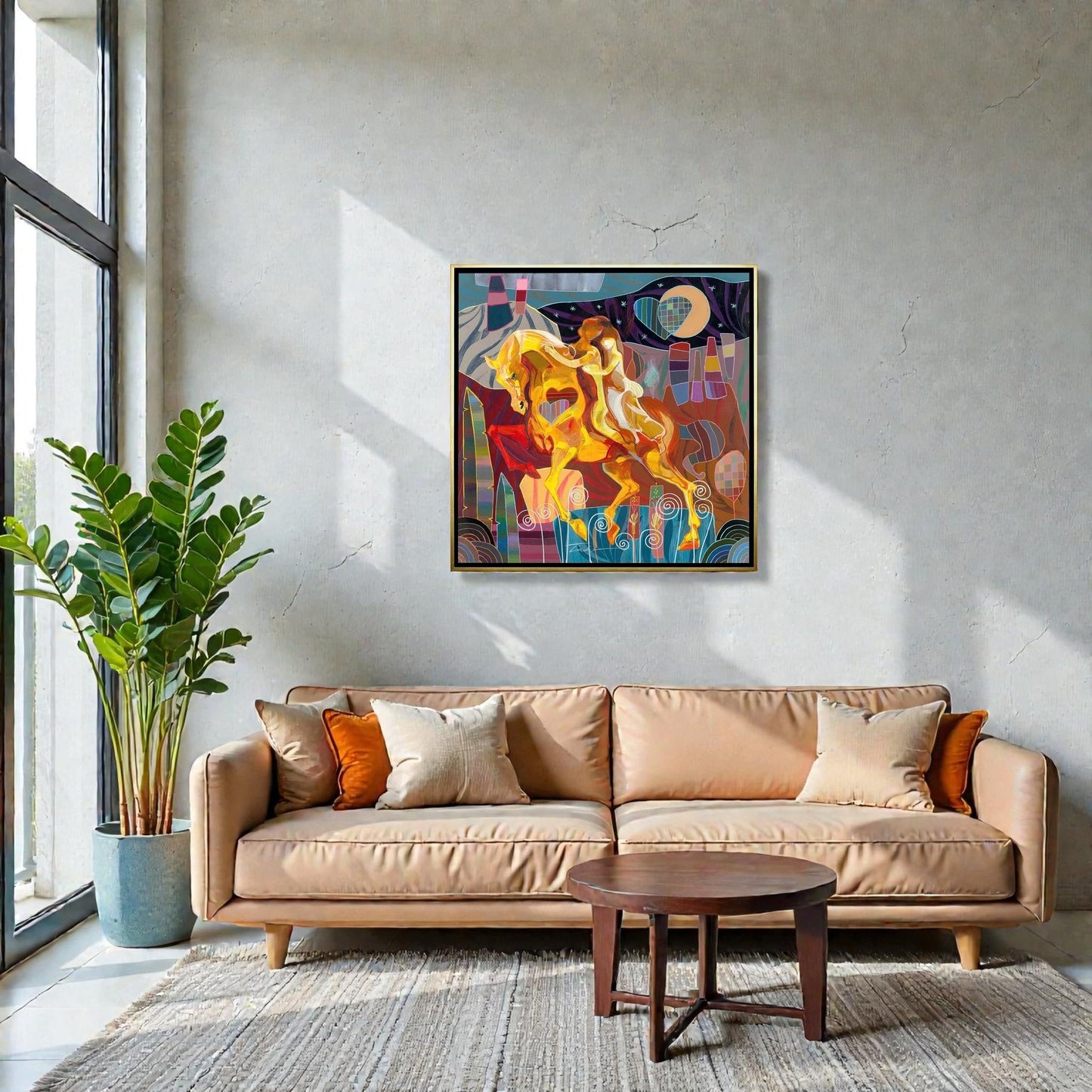 NIFAO Limited Edition Runaway by Tadeo Zavaleta Colorful Art 34"x34"