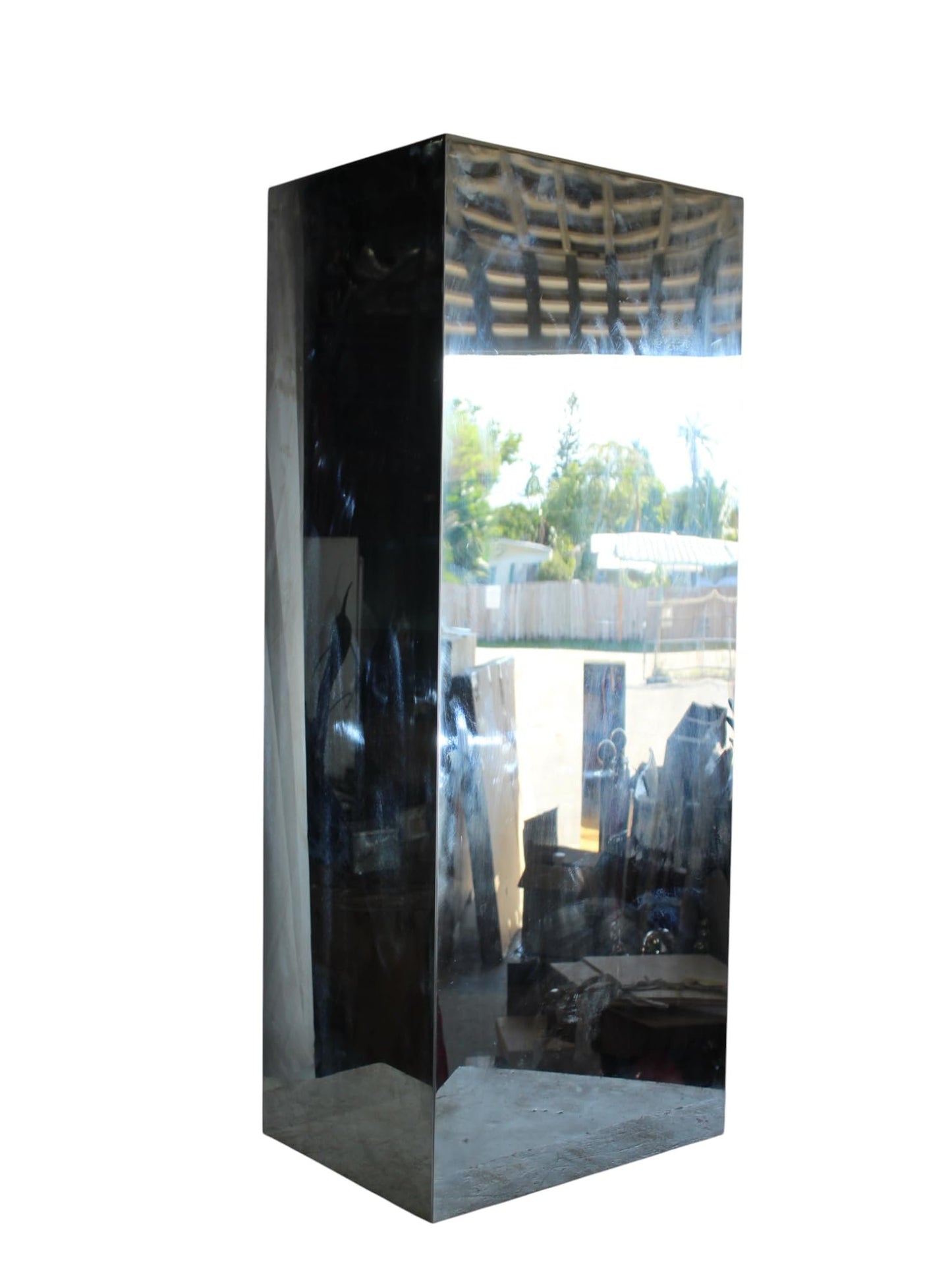 NIFAO Tall Stainless Steel Pedestal Modern Display Stand Column 16"x12"x39"H