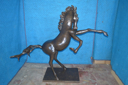 Original 6 of 8 Horse Statue by Attilio de Luca -  Size: 74"L x 19"W x 45"H.