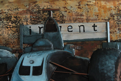 NIFAO 3D Formula 1 Racing Car Wall Art FedEx Early 2000s Inspired 79" x 2" x 40"H