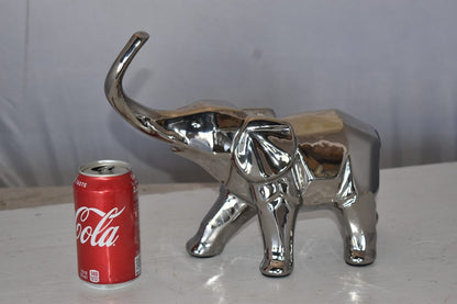 Modern Art Ceramic Elephant Statue Size: 15" x 14" x 10"H
