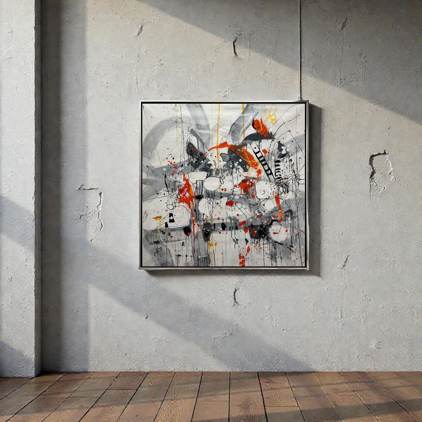 NIFAO Mesmerizing Art Incent Fire by Mario Luca Limited Edition 41"x41"
