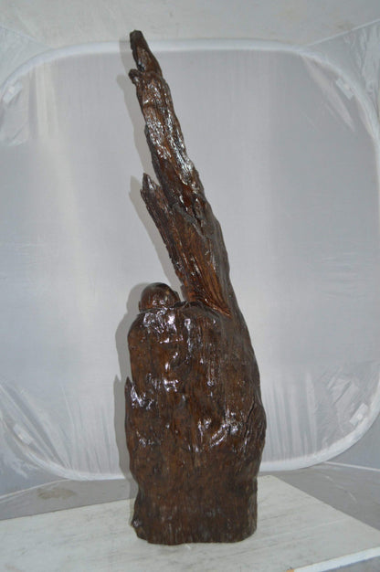Wood Carved Buddha CC4 -  Size: 15"L x 10"W x 45"H.