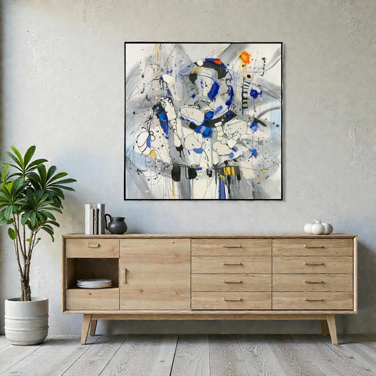 NIFAO Mesmerizing Art A Rush of Gold by Mario Luca Limited Edition 41"x41"