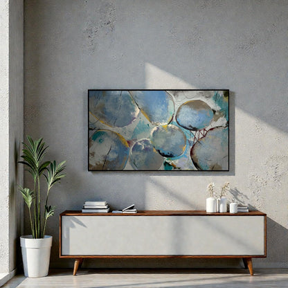 NIFAO Limited Edition Muted Moons by Mario Luca Art 56"x32"