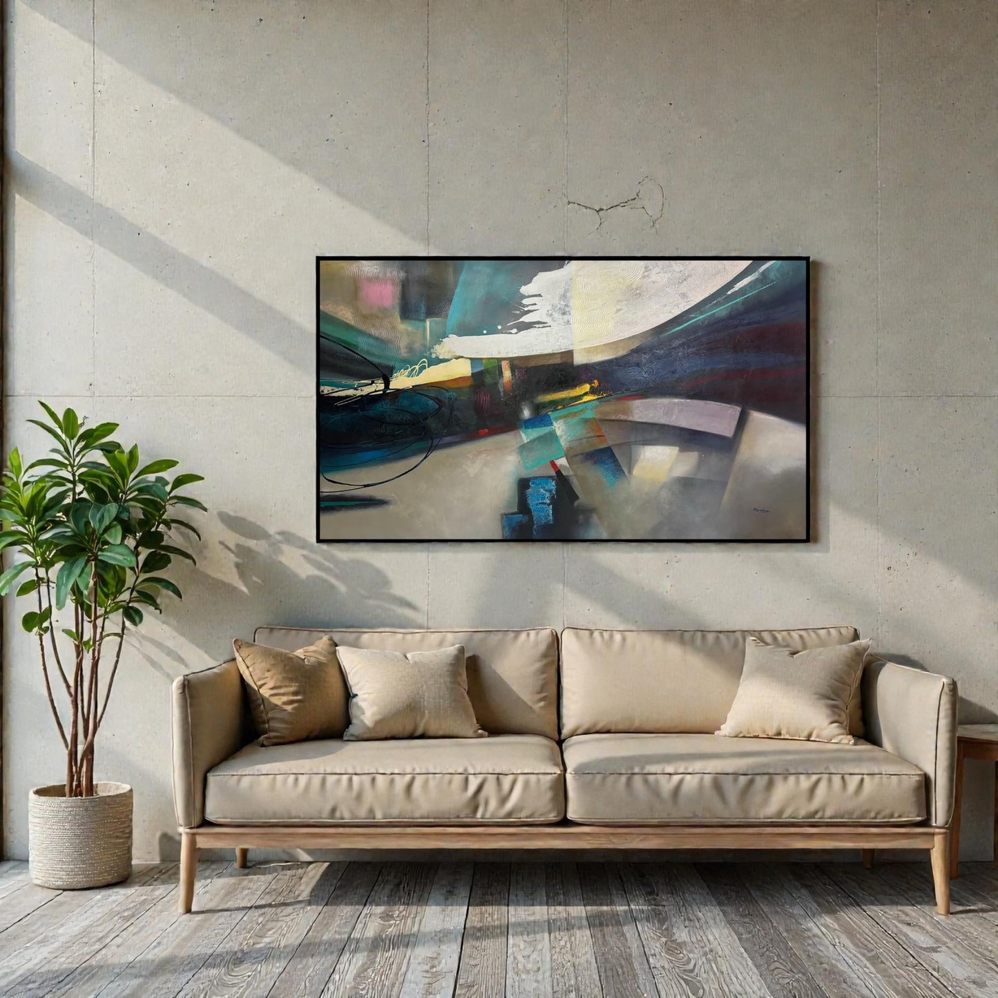 NIFAO Limited Edition Metropolis Motion by Mario Luca 56"x32"