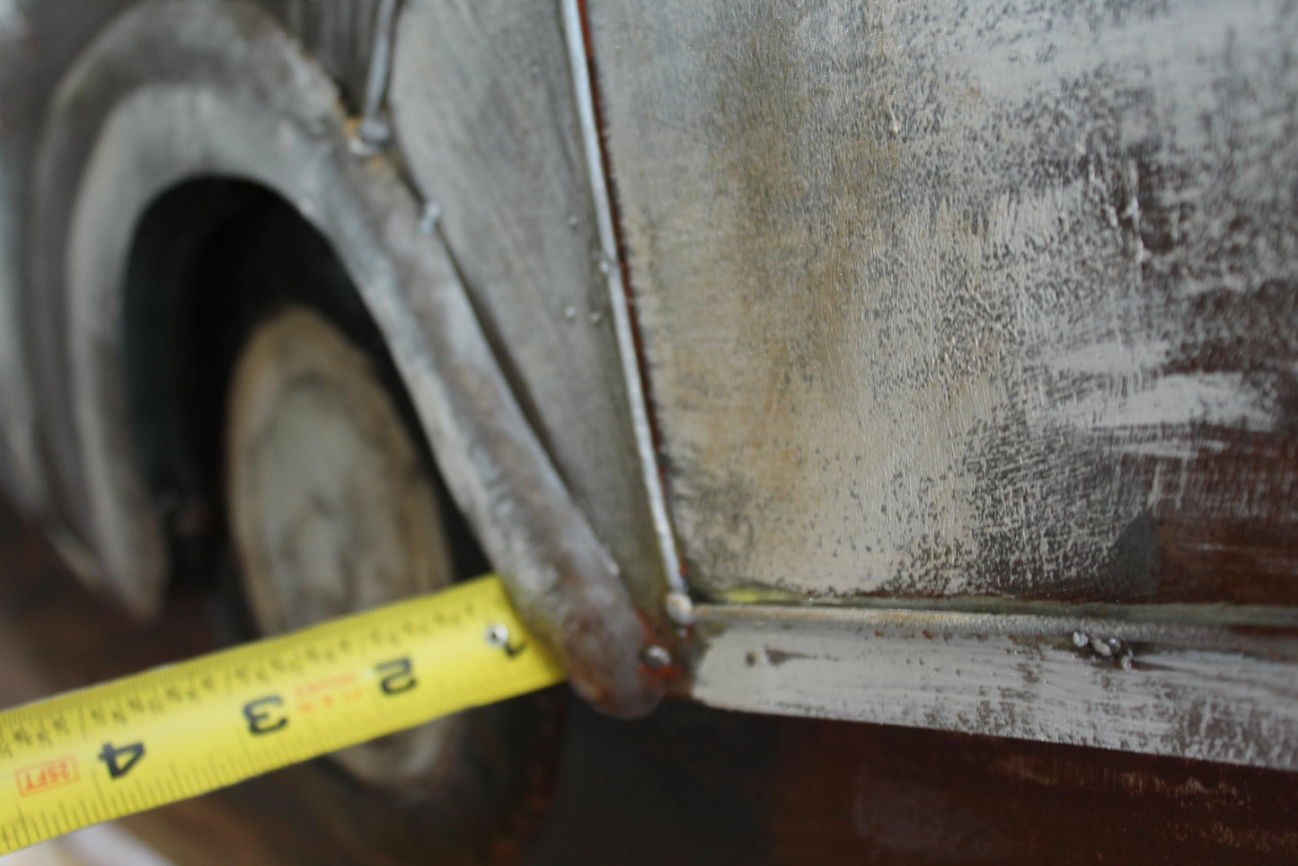 NIFAO Citroen Inspired Classic Van Painting on Metal with 3D Effect 79" x 2" x 40"H