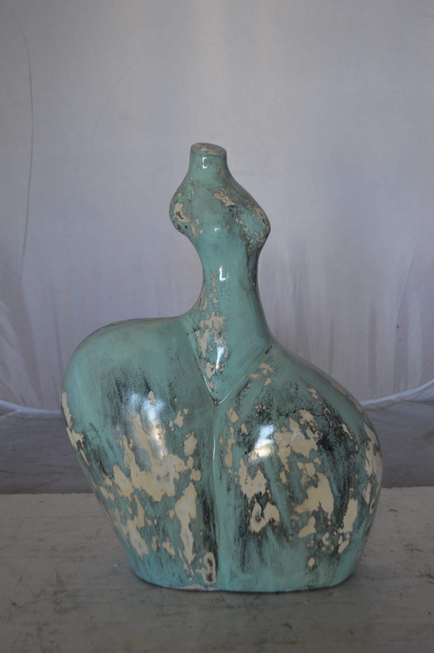Resin sculpture of a Women body - modern art -  Size: 13"L x 6"W x 20"H.